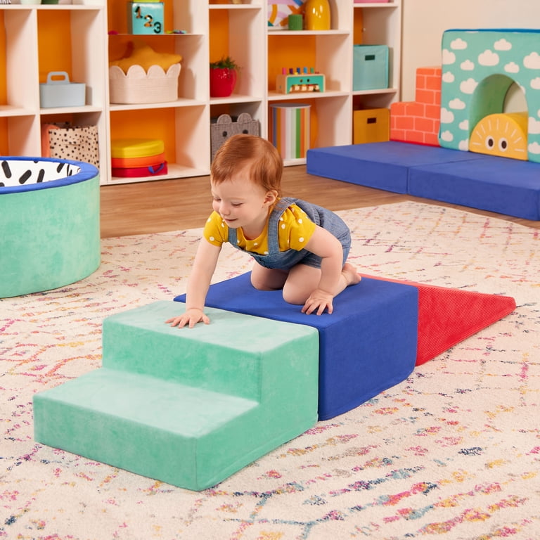 Battat Squishy Stack Climbers, 3 Foam Play Shapes, Ramp & Stairs photo 7