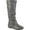 Grey, variant on Journee Womens Jayne Wide Calf Round Toe Riding Boots