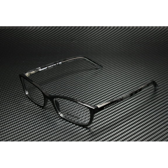 Burberry BE 2073 Plastic Unisex Rectangle Eyeglasses Black 53mm Adult