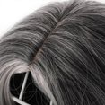 thumbnail image 3 of Mrs Claus Wig Short Grey Wig for Old Woman with Curly Hair, 3 of 5