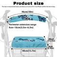 thumbnail image 3 of COEQINE Butterfly Print Rollator Seat Cover Anima Print Rollator Seat Back Cover Walker Covers Dust Cover Ideal Gifts Walker Seat Set 2 Pack Covers for Womens, 3 of 7