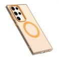 thumbnail image 3 of Magnetic Case for Samsung Galaxy S24 Ultra, Slim Fit Anti-Scratch Compatible with Magsafe Not-Yellowing Shockproof Anti-Scratch Bumper Rugged Protective Phone Case for Samsung Galaxy S24 Ultra, Orange, 3 of 4