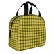 thumbnail image 2 of Balery Yellow Checkered Plaid Bolsa de Almuerzo Aislada – Caja de Almuerzo con Papel de Aluminio Grueso, Mantiene la Comida Fresca por 4 Horas, 2 of 8