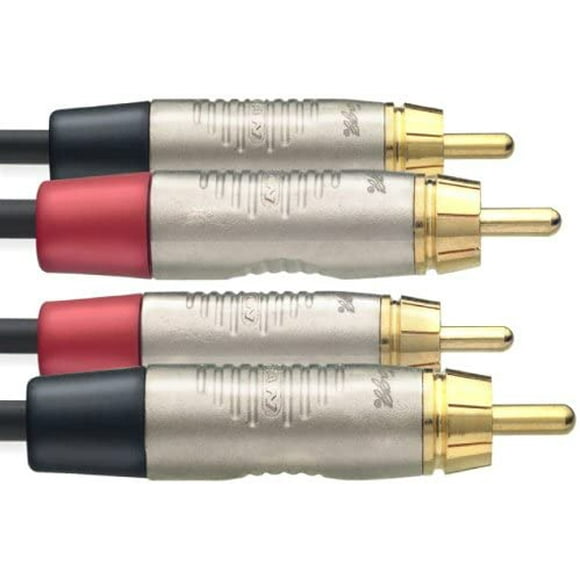 Stagg Câble Jumeau 3 Pieds Série N, RCA Mâle/RCA Mâle