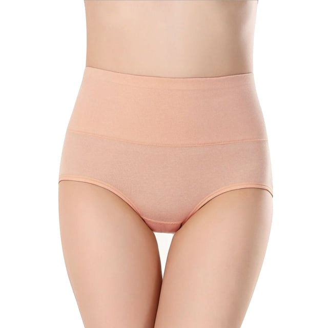 Sonducket Ropa interior de mujer Bragas de algodón de cintura alta Chica Embarazada Calzoncillos elásticos de color sólido, Rojo, L Prendas para la parte inferior del cuerpo Camarón 3XL