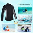 thumbnail image 3 of REALON Kids Wetsuit Top Jacket for Boys Girls Toddler Youth, Children's Wet Suit Shirt Neoprene 3mm Long Sleeve Swimsuit for Swimming Surfing Water Sports, 3 of 9