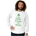 thumbnail image 5 of Funny St Pattys Keep Calm I'm Irish Long Sleeve TShirt Men Women Brisco Brands S, 5 of 6