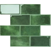 10-Sheet Subway Tile Peel and Stick Backsplash, Self Adhesive Vinyl Wall Tiles, Stick on Backsplash for Kitchen and Bathroom(Thicker Design)