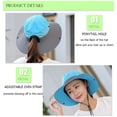 thumbnail image 2 of Women's Summer Sun Bucket Hats UV Protection Safari Hiking Wide Brim Beach Foldable Mesh Fishing Cap, 2 of 6