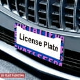 thumbnail image 4 of 1PC Blue and Purple Graffiti - Style Text Car License Plate Frames with Mounting Hardware 6.3x12.2inch(16x31cm), 4 of 8