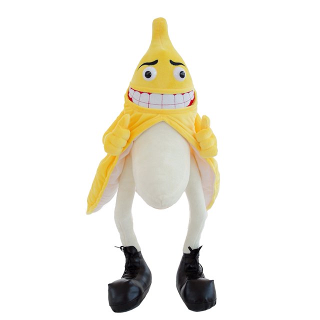 Walbest Banana Man Stuffed Toy Companion Plushie Fashion Giant Yellow