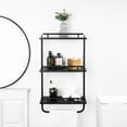 thumbnail image 3 of Era Soho Three Tier Wall Shelf, 16.14x29.76in, Matte Black, 3 of 7