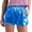 AA-Blue797, variant on Women's Metallic Shiny Shorts Elastic Waist Side Pocket Design Bottoms Vibrant Party Style Dance Shorts Purple