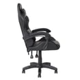 thumbnail image 6 of Pemberly Row Contemporary Black Vinyl PVC Fabric Reclining Gaming Chair, 6 of 12