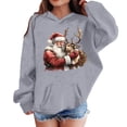 thumbnail image 1 of Sudadera con capucha para niñas y niños, sudadera de manga larga con cuello redondo y estampado de moda, jersey con bolsillo, sudadera de poliéster para niñas, 1 of 8