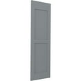 thumbnail image 3 of Ekena Millwork 12"W x 40"H Americraft Two Equal Flat Panel Exterior Real Wood Shutters (Per Pair), Ocean Swell, 3 of 10