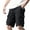 Black, variant on Cargo Shorts Men Stretch Waist Shorts Solid Color Loose Fit Straight Legged Outdoor Short Pants Casual Shorts Men Grey 38