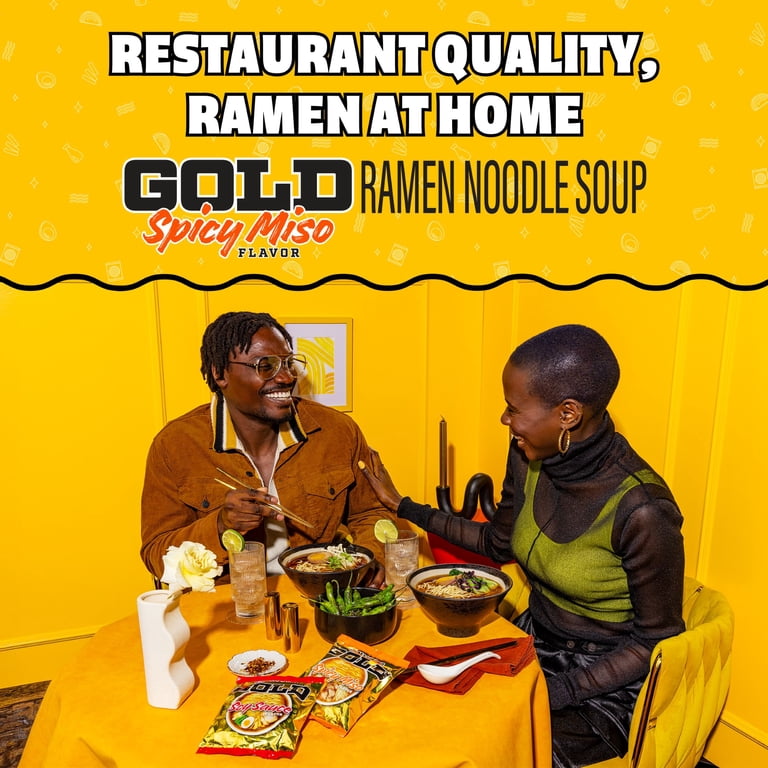 Maruchan GOLD Ramen Noodle Soup, Spicy Miso Flavor Instant Noodles