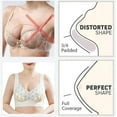 thumbnail image 6 of Bras! Ashirexll Wireless Bras for Women, Solid Color Lace Traceless Comfortable No Steel Ring Breathable Gathering Support Bra White XXL, 6 of 7