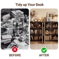 thumbnail image 4 of YDN Modern Fluted Sideboard Storage Cabinet - 55" Wooden Arched Doors Buffet Cabinet with Storage & Adjustable Shelves, Credenza Kitchen Storage Cabinet for Living Room, Entryway - Elegant Finish, 4 of 16