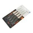 thumbnail image 5 of Mainstays 4-Piece Steak Knife Set with Soft Grip & Black Handles, Stainless Steel, 5 of 6
