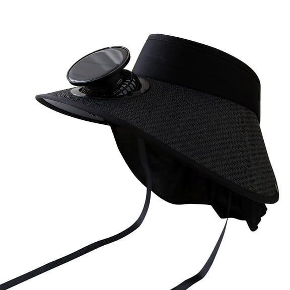 CSSAD Fishing Hat, UPF50 Wide Brim Sun Hat for Men Women Detachable Solar Charging Fan Built-in Wide-brimmed Hat for Summer Hat Mountaineering and Fishing Hat