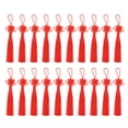thumbnail image 1 of ColoMX 20 piezas DIY nudo chino borla colgante tradicional borla colgante para llavero ropa marcapáginas decoración (rojo), 1 of 7