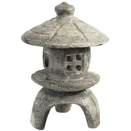 Athens Small Round Garden Pagoda Statue, Pre Aged