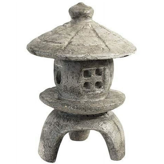 Athens Small Round Garden Pagoda Statue, Pre Aged