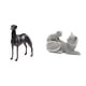 thumbnail image 1 of Elegante Figura De Resina De Animal, Escultura De Gato Galgo, Adorno De Mesa, Estatua Decorativa Para Sala De Estar, Dormitorio, Oficina, Decoración Del Hogar, Centro De Mesa, 1 of 8