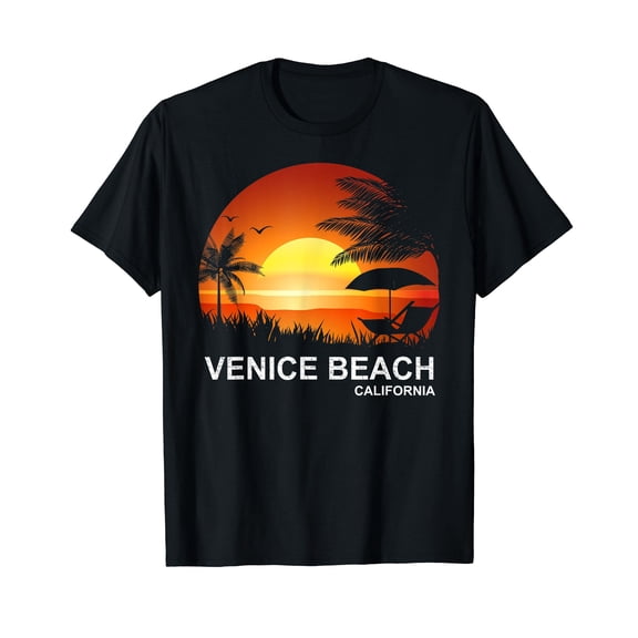 Palm Beach California T-Shirt for Women Casual Tropical Mens Graphic T-Shirts