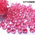 thumbnail image 2 of Dreamhall 150Pcs 0.4"(11mm) Diamonds Crystal Gems Plastic Decor Vases Filler Light Crystal Clear Diamond for Party Decoration Table Deep Pink, 2 of 5