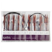 Knit Picks Wooden Interchangeable Circular Knitting Needle Set - Size 4-11 - Radiant
