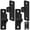 Black, 2 Pack, variant on Heavy Duty Gate Hinges, Steel Hinges with Electroplated Coating, 2-Pack Wall Mount Female & Male Hinges for Fences & Farm Gates, 600 lbs Capacity