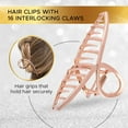 thumbnail image 3 of Hair Clips, Large Hair Clips, Banana Hair Clip Strong Hold Hair Claw Clip, Girls Hair Clips Hair Accessories for Women and Hair Clips Women Metal Hair grips, 2Pcs (Mate Gold, Mate Silver), 3 of 4
