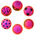 thumbnail image 3 of KAKOWELY 6 pelotas de arcoíris inflables de verano para piscina, pelotas de playa coloridas para niños, 3 of 4