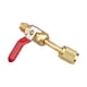 thumbnail image 2 of Adaptador de seguridad macho de 1/4" para aire acondicionado, válvula de bola, adaptador de líquido para refrigeración Rojo, 2 of 9