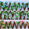 thumbnail image 3 of 2Pcs Artficial Small Rose Rattan Imitation Flower Hanging Vine Fake Plant Decoration for Home Wedding Party, 3 of 8