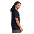 thumbnail image 3 of District Men's Young Short Sleeve Very Important V-Neck Tee New Navy Small, 3 of 5