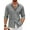 Grey, variant on COOFANDY Mens Casual Beach Button Down Shirts Long Sleeve Cuban Camp Guayabera Shirts