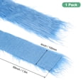thumbnail image 3 of Uxcell Faux Fur Fabric Precut Strips, 59x4 Inch Plush Faux Fur Fabric Square for DIY Crafts [Sky Blue], 3 of 6