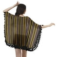 thumbnail image 4 of Moomaya Open Front Printed Shrug Printed Kimono Sleeve Beach Cover Up For Women, 4 of 5