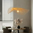 thumbnail image 4 of lionlar Rustic Ceiling Hanging Light Fixture Chandelier Foyer LED Pendant Lighting 1 1 Tier, 4 of 8