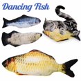 thumbnail image 3 of Cat Toy Electric Fish Wagging USB Rechargeable & Washable Realistic Plush Moving Fish Fun Toy for Cat Exercise Cat Chew Toy, 3 of 6