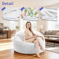 thumbnail image 5 of Oversized Memory Foam Bean Bag Chair, Large Gaming Sofa & Working Lounge Loveseat, Cozy Floor Couch with Washable Cover & Sleeper Bed for Living Room, Great Holiday Gift, 5 of 6
