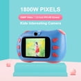 thumbnail image 2 of Cámara digital para niños Pantalla LCD de 2,4 pulgadas Videocámara recargable para niños con tarjeta de memoria 16G, Azul AweSitey EL000042-01B, 2 of 2