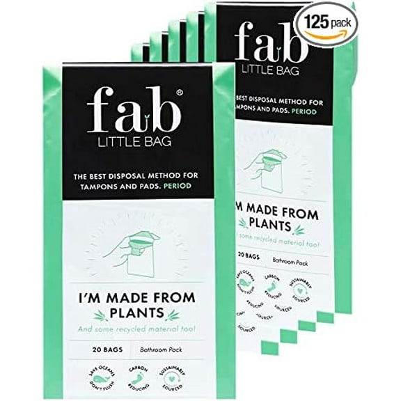 Fab Little Bag Saver Plus Pack - 200 Sanitary Disposal Bags Plus Recyclable Refill Pack for Out and About (200 Pack)