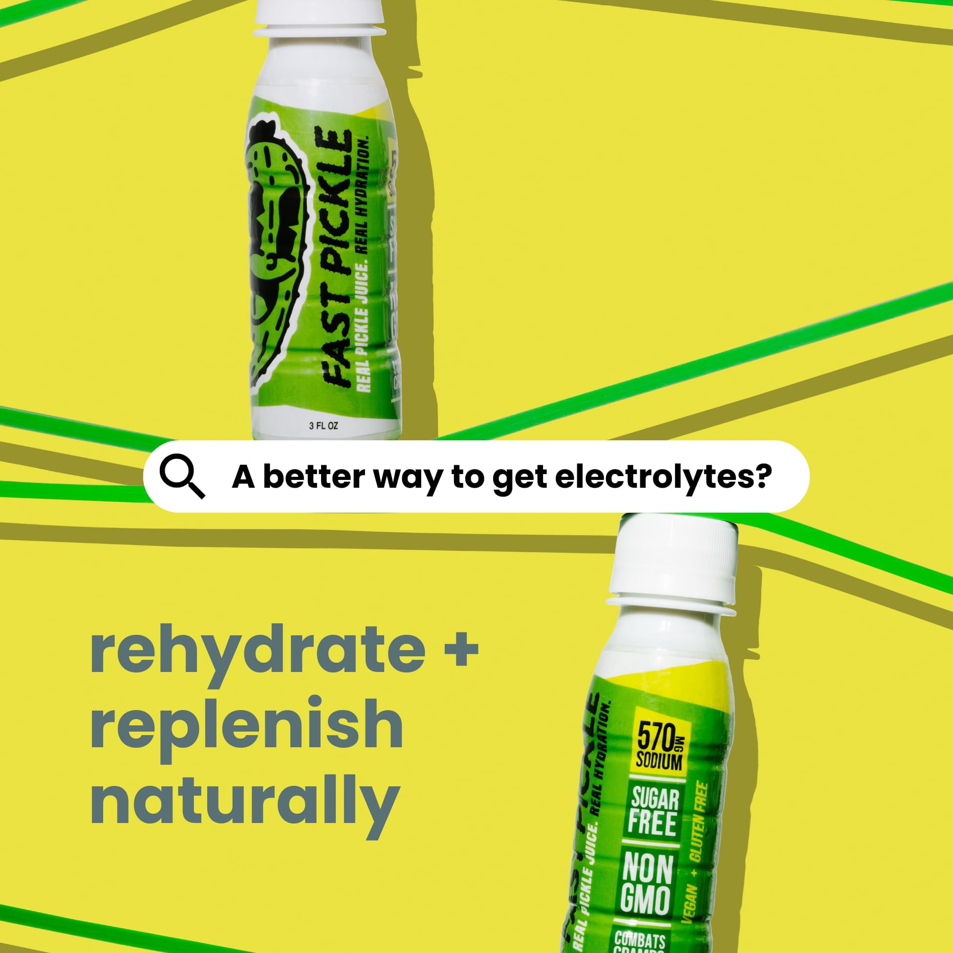 Fast Pickle Pickle Juice – 1 Gallon Electrolyte Drink for Hydration, Muscle Cramps & Recovery, No Sugar, Natural Ingredients