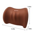 thumbnail image 3 of SNGMN Car Lumbar Support Cushion - Memory Foam Seat Pillow for Driving & Office, Ergonomic Back Pain Relief, 3 of 8