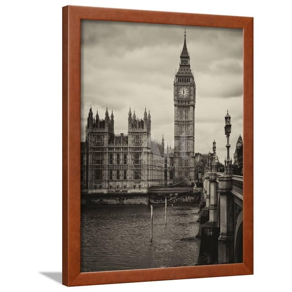 Palace of Westminster and Big Ben Westminster Bridge London England United Kingdom, Framed Art Print Wall Art by Philippe Hugonnard Sold by Art.Com